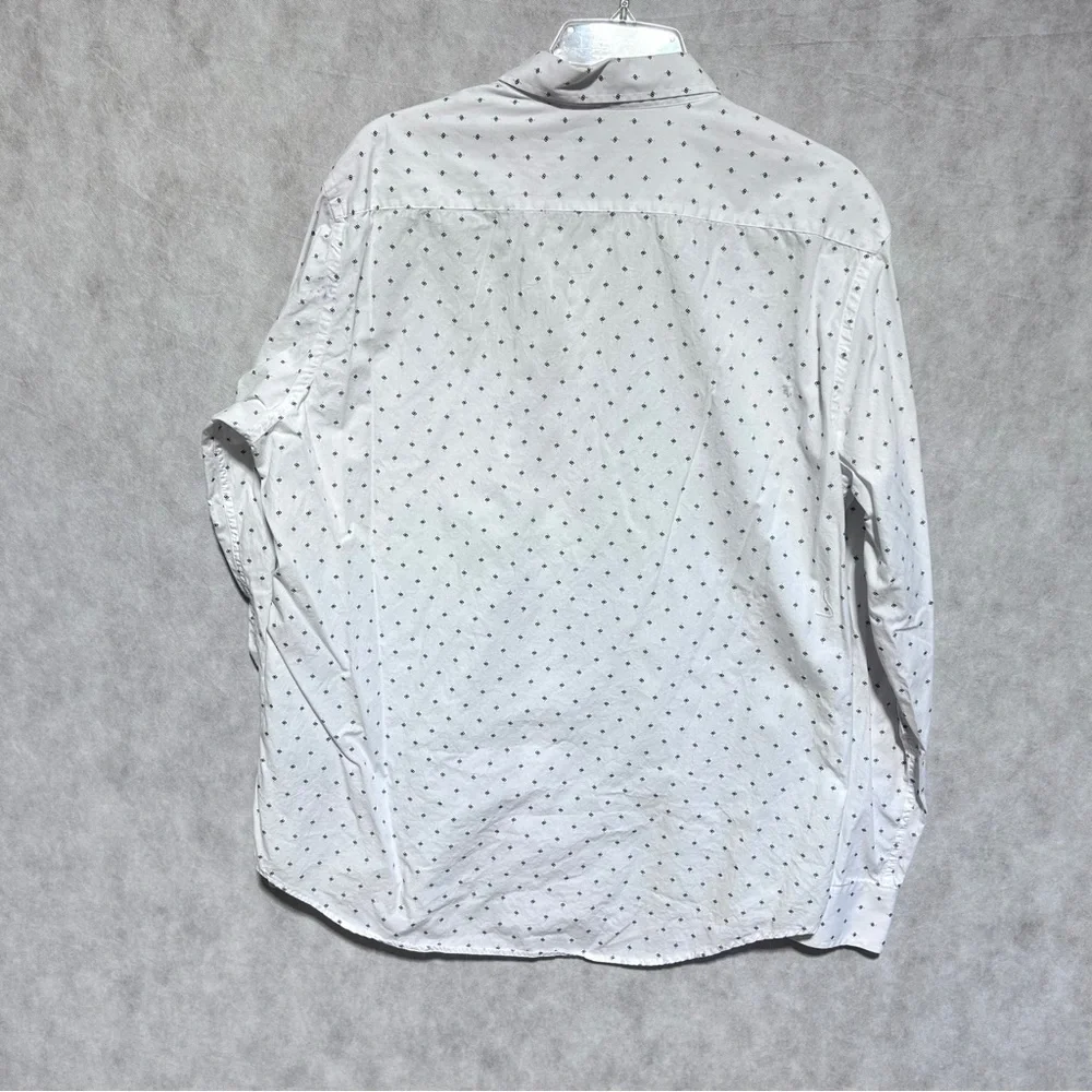 Banana Republic White Diamond‎ Pattern Men's Shirt